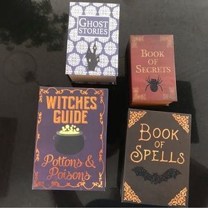 Halloween cardboard nesting books boxes set of 4